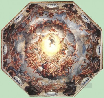 Antonio da Correggio Painting - Assumption Of The Virgin Renaissance Mannerism Antonio da Correggio